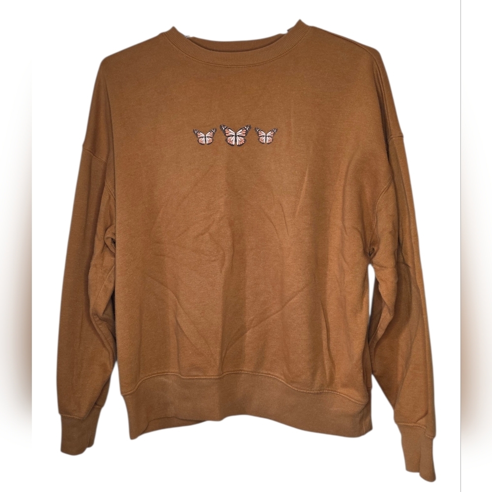 Arizona Butterfly Graphic Crewneck Sweatshirt Size XS Oversized